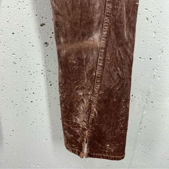 Paige Women’s size 25 Warm Suede Velvet High Waist Ankle Stretch Pants - Picture 8 of 15